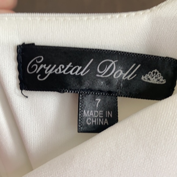 Crystal Doll White Mini Fit & Flare Party Dress Size 7 NWT - Picture 12 of 13